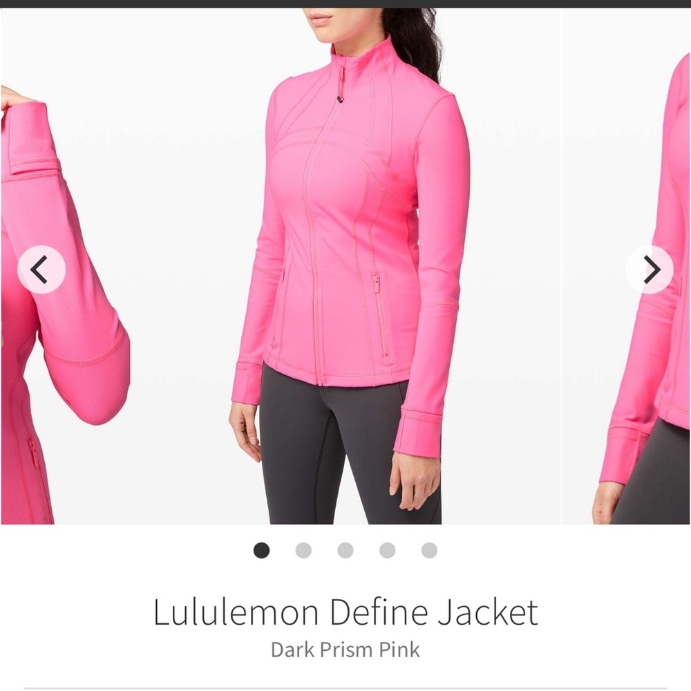 Rare Lululemon Define Jacket Dark Prism Pink Sz 6 - Picture 3 of 11